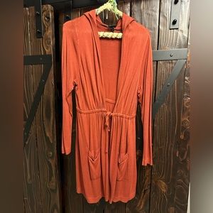 Torrid hooded sweater, 1X burnt orange.  Used like new, worn a handful of times.